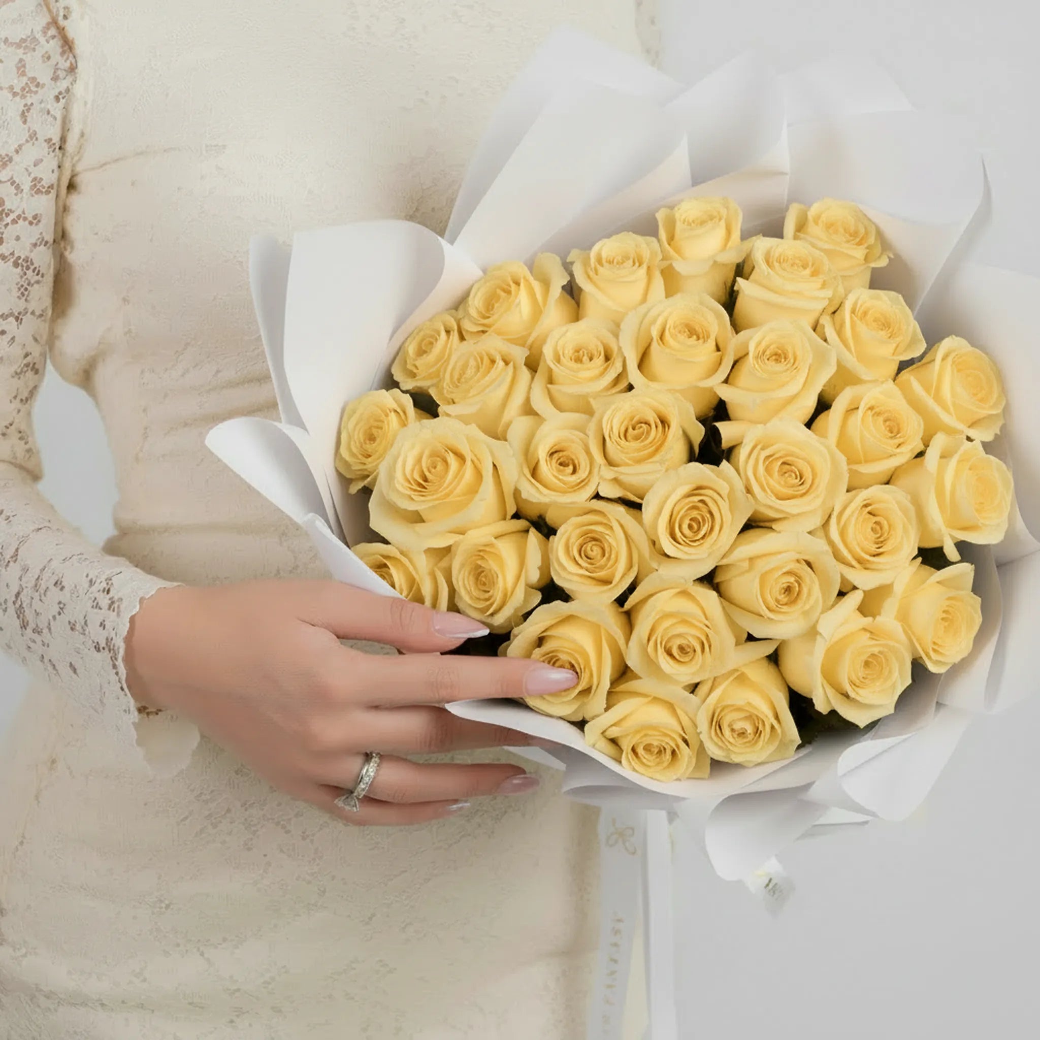Fresh Rose Bouquet | Yellow