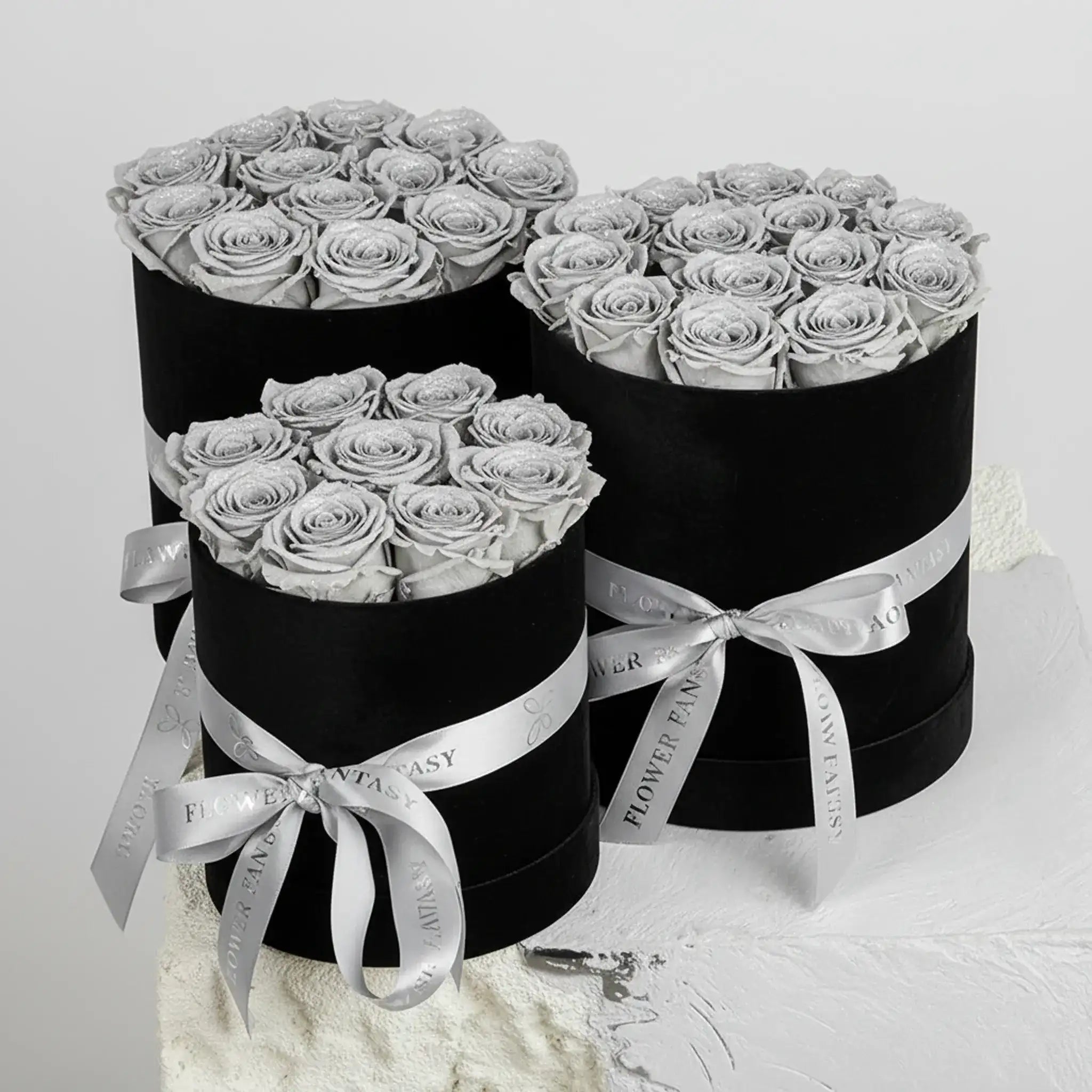 Long Lasting Rose Box | Silver