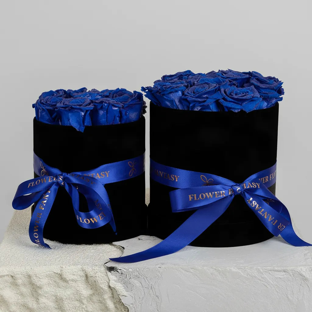 Fresh Rose Box | Royal Blue