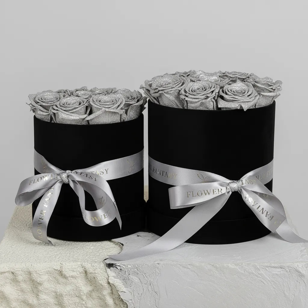 Fresh Rose Box | Silver