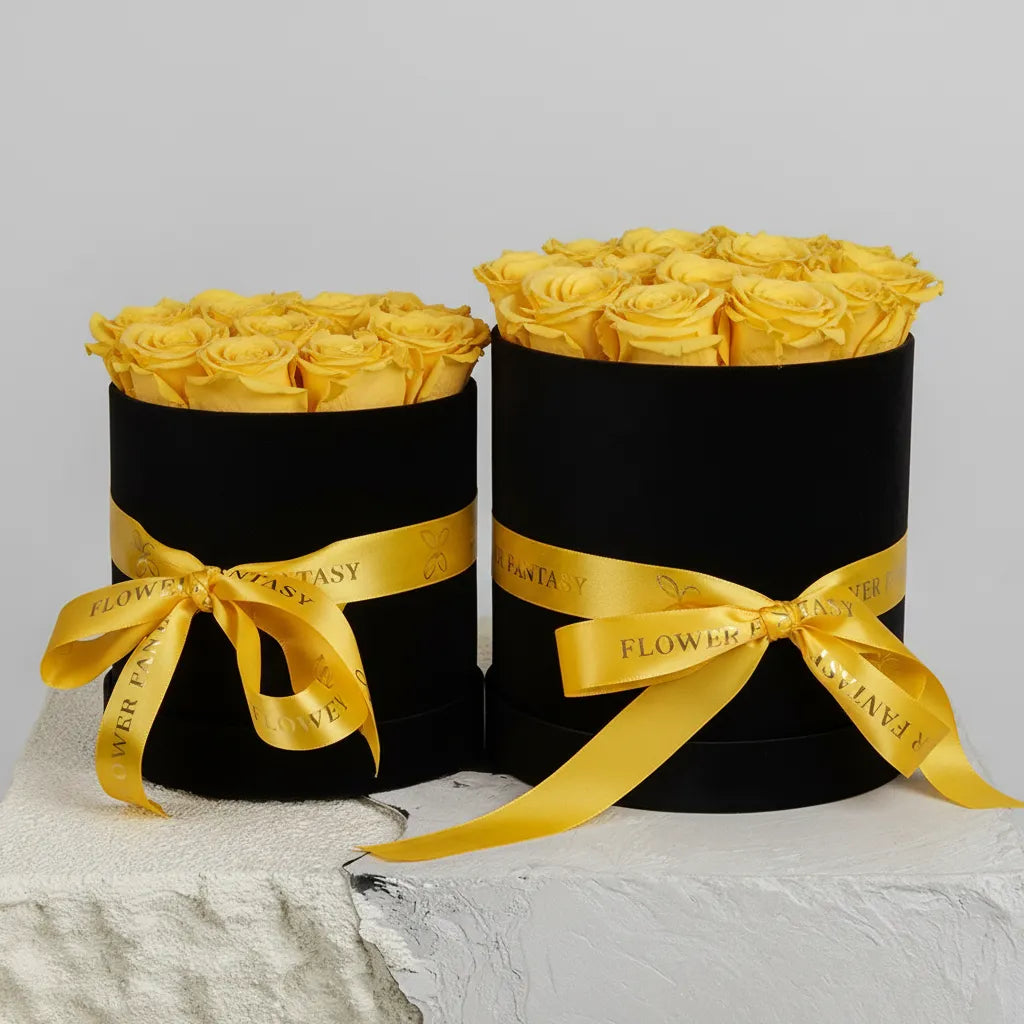 Fresh Rose Box | Yellow