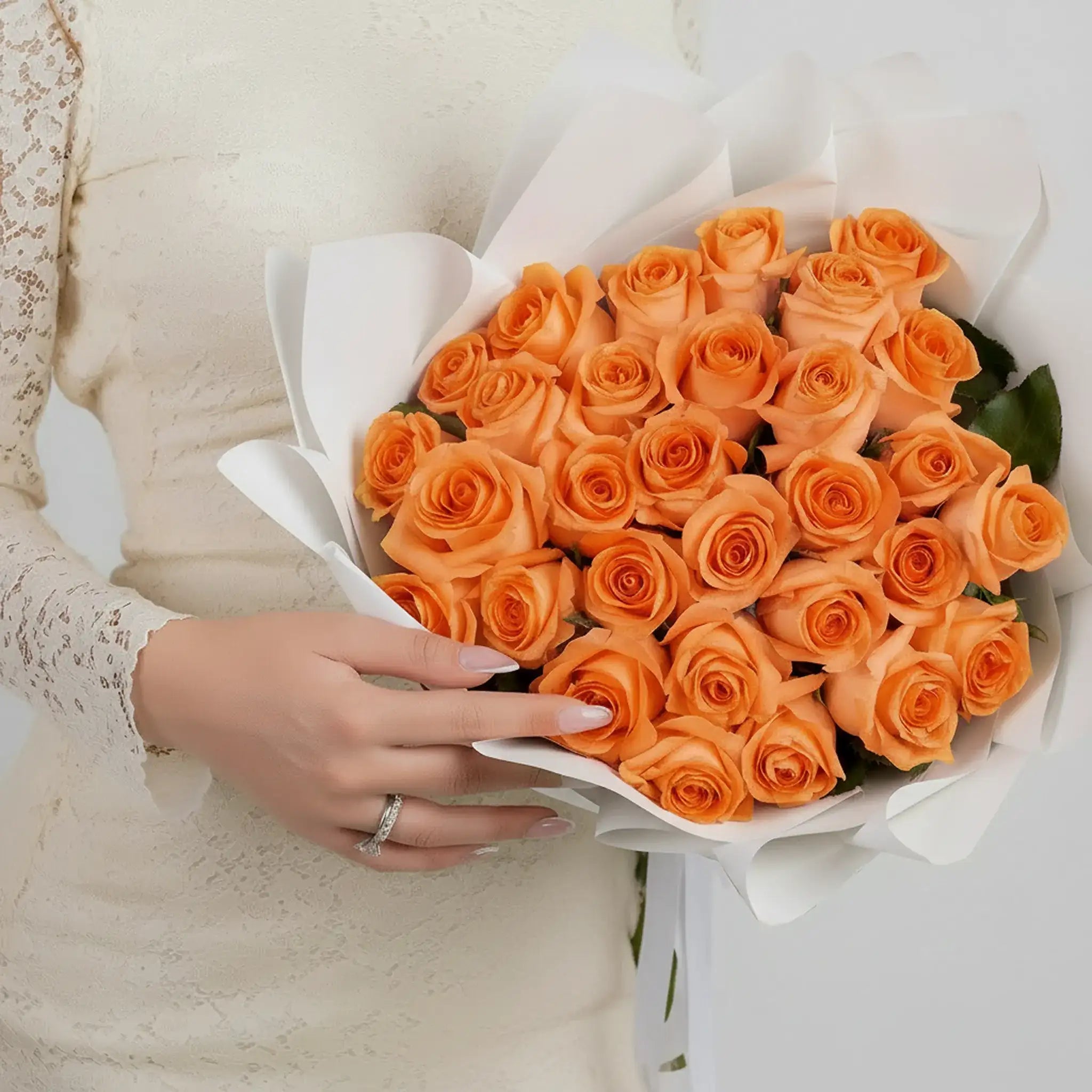 Fresh Rose Bouquet | Orange