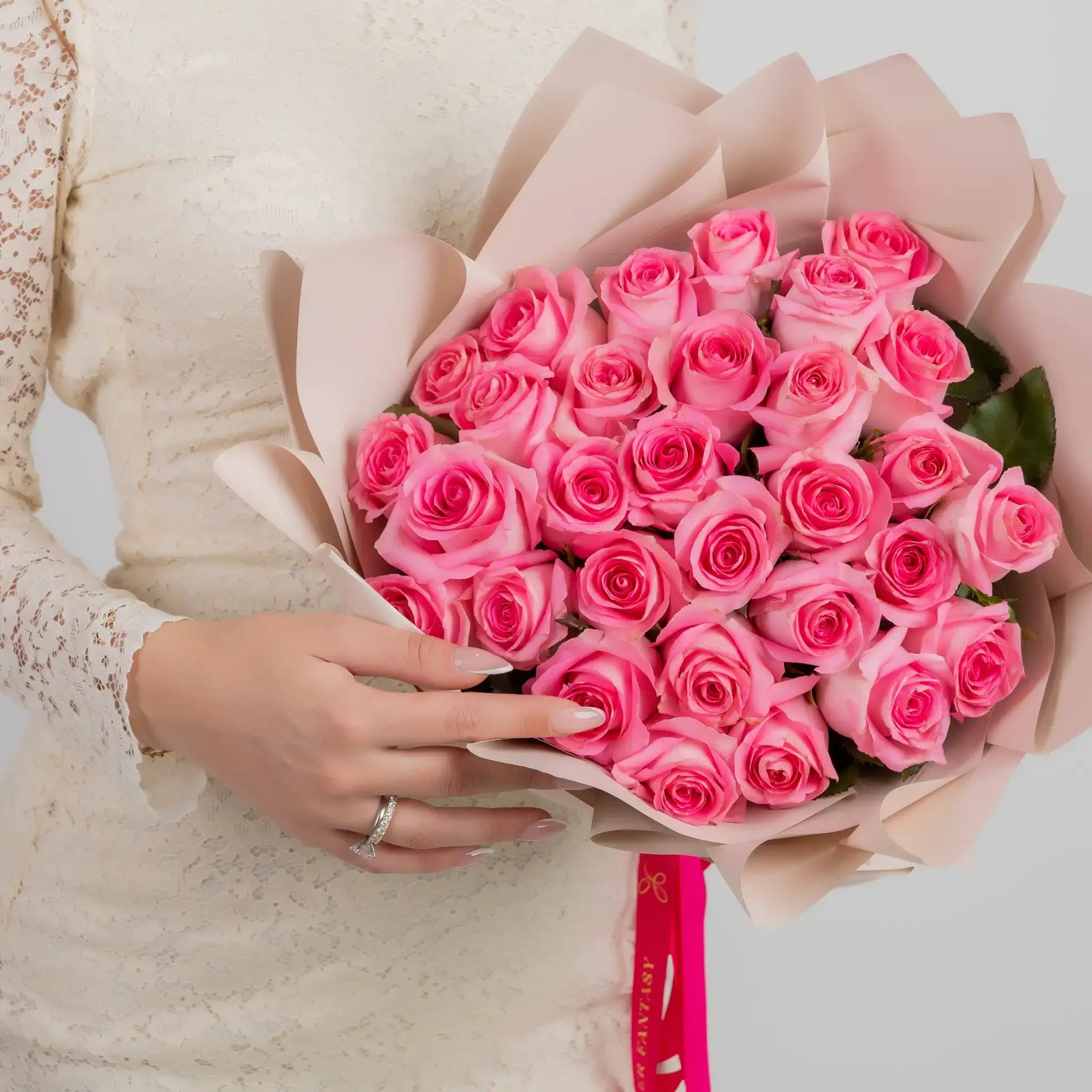 Fresh Rose Bouquet | Pink
