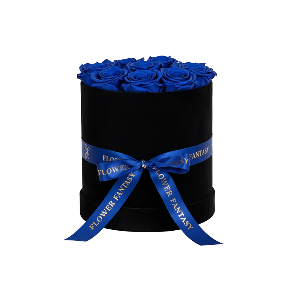 Fresh Rose Box | Royal Blue