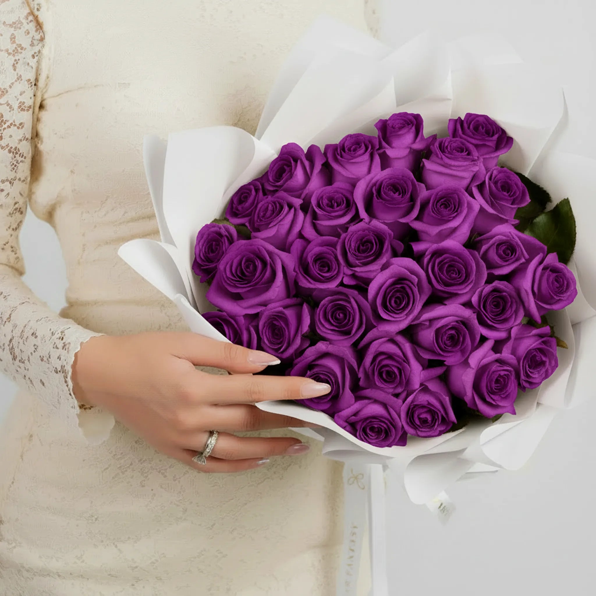 Fresh Rose Bouquet | Purple