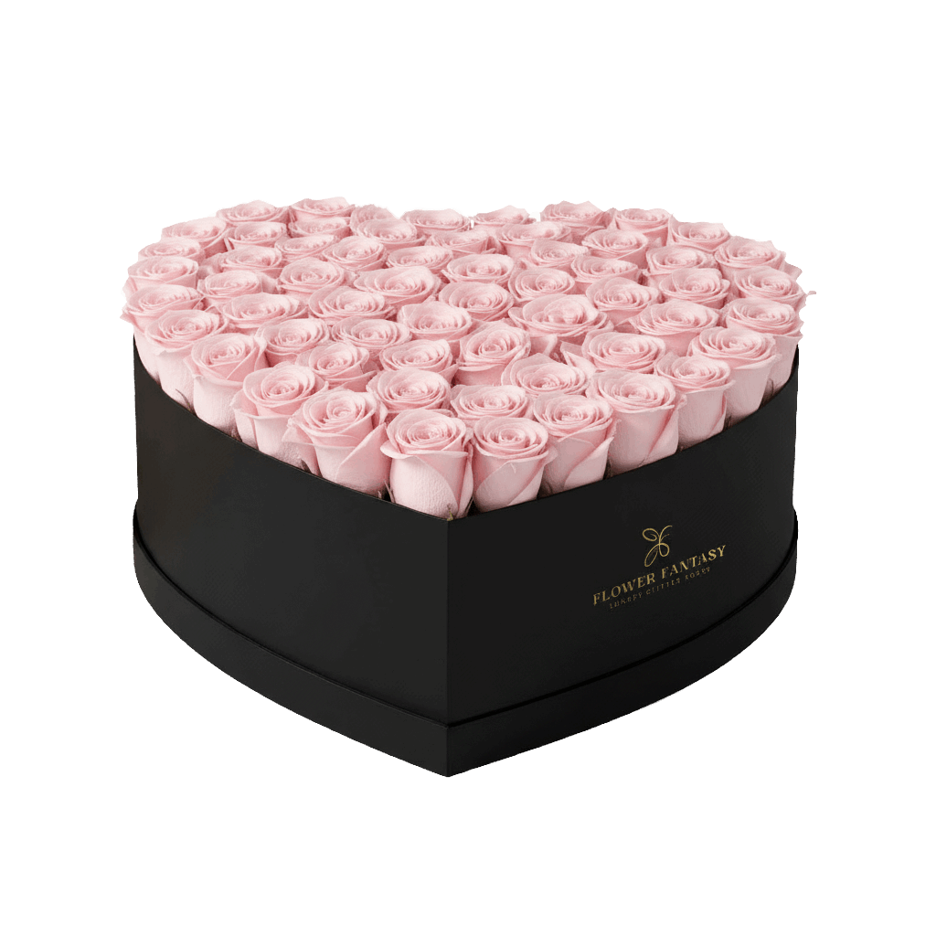 Heart Rose Box | Pink