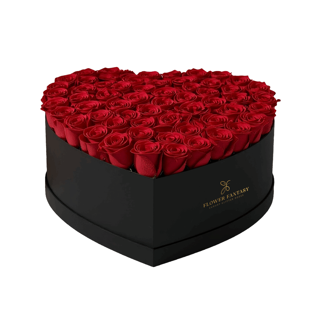 Heart Rose Box | Red