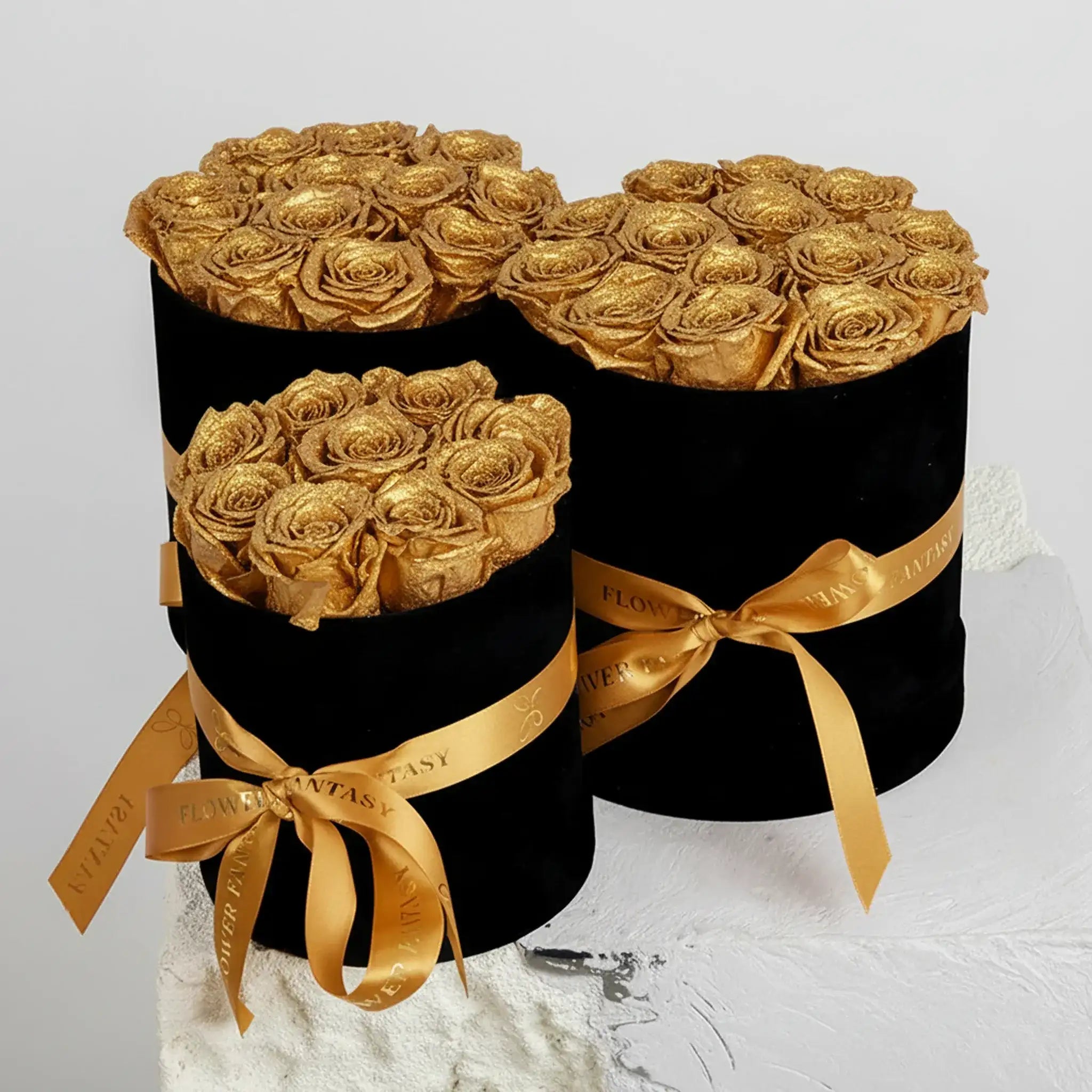 Long Lasting Rose Box | Gold