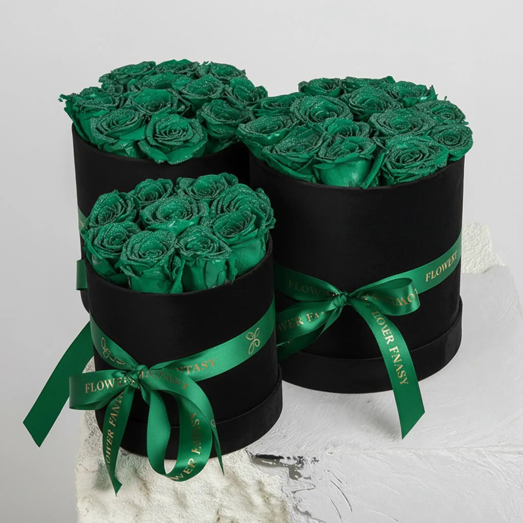 Long Lasting Rose Box | Emerald Green