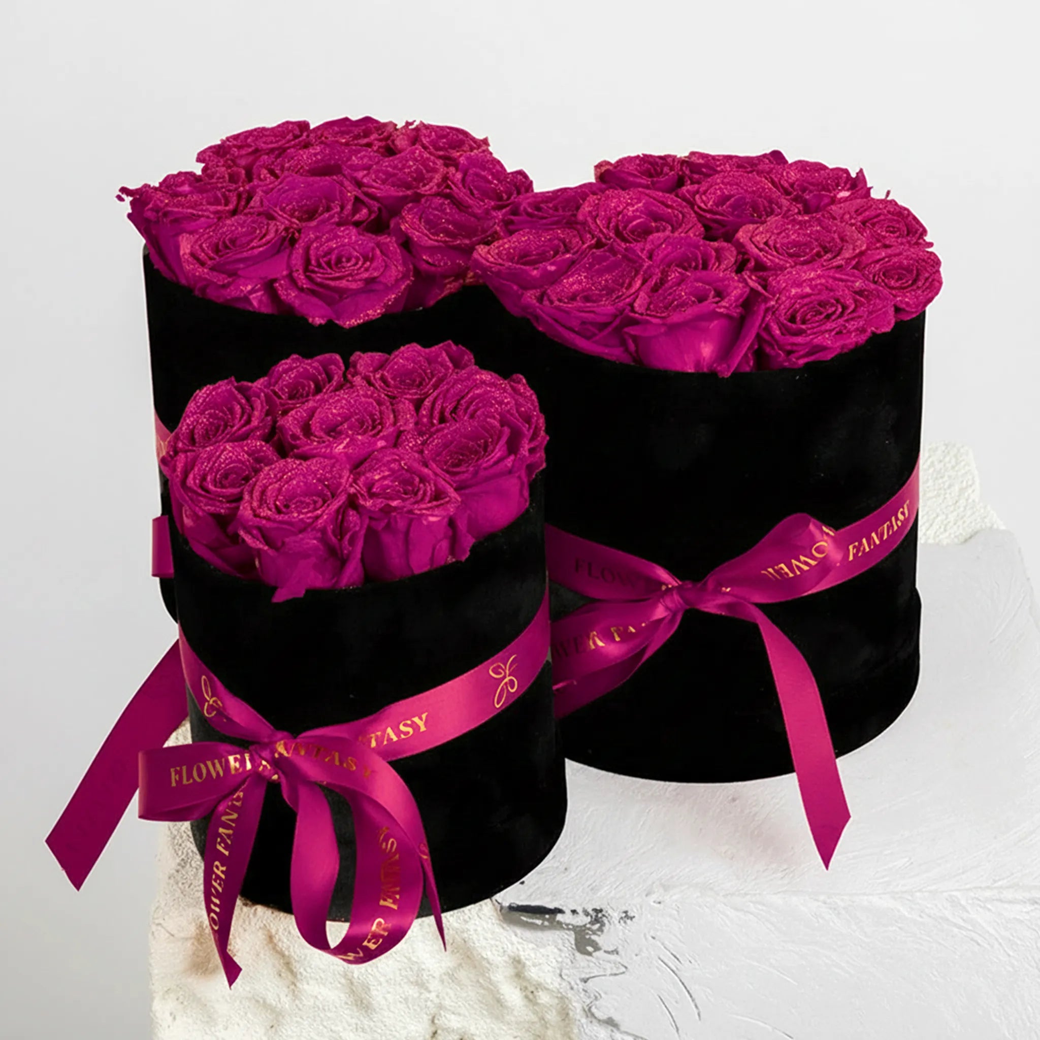 Long Lasting Rose Box | Fuchsia