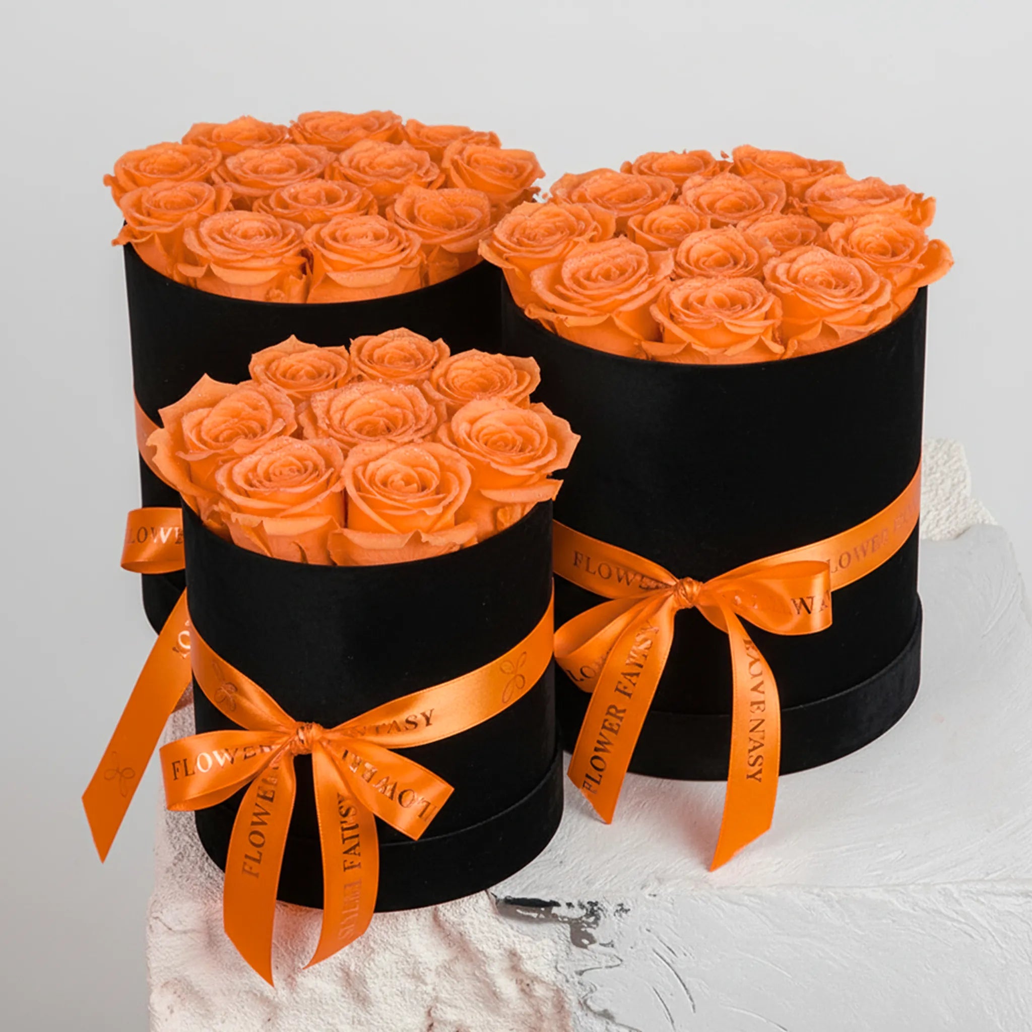 Long Lasting Rose Box | Orange