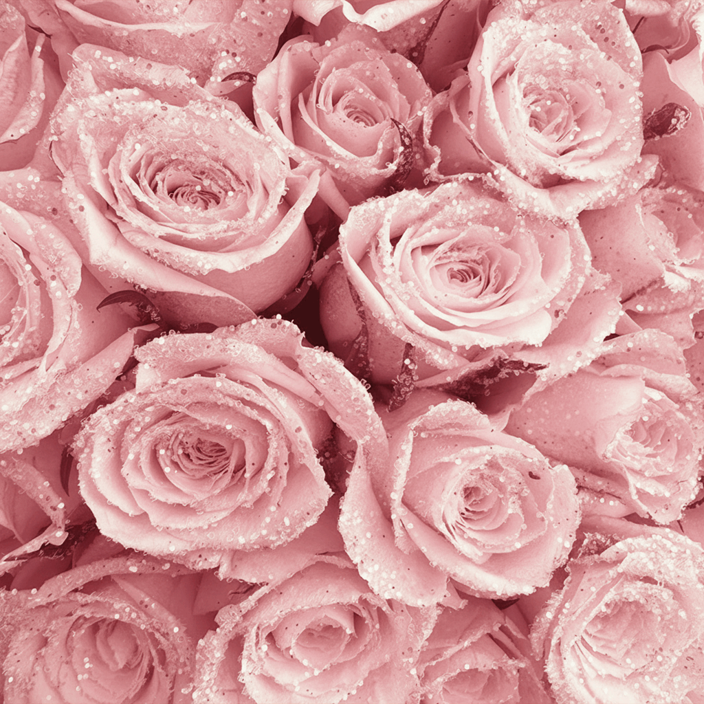 Long Lasting Glitter Rose Box | Pink